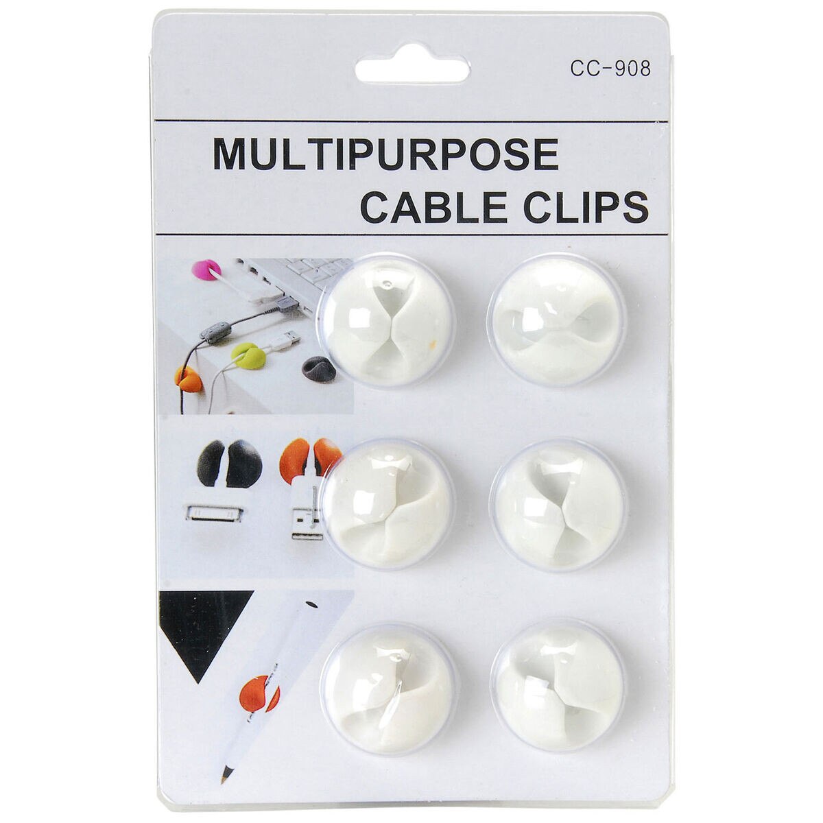 Cable Drops White 6 pk.